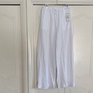 Dreamers White Lightweight Pull-On Pants